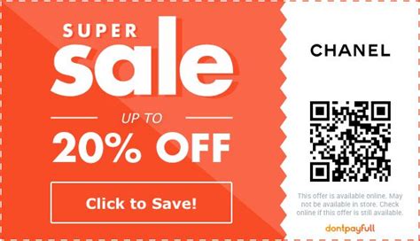 chanel discount code first order|Chanel Promo Codes .